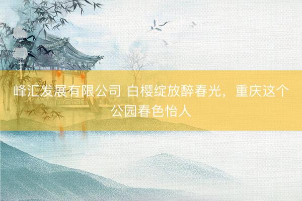 峰汇发展有限公司 白樱绽放醉春光，重庆这个公园春色怡人