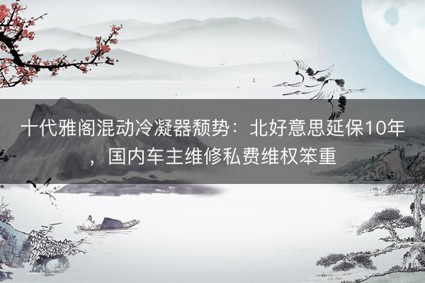 十代雅阁混动冷凝器颓势：北好意思延保10年，国内车主维修私费维权笨重