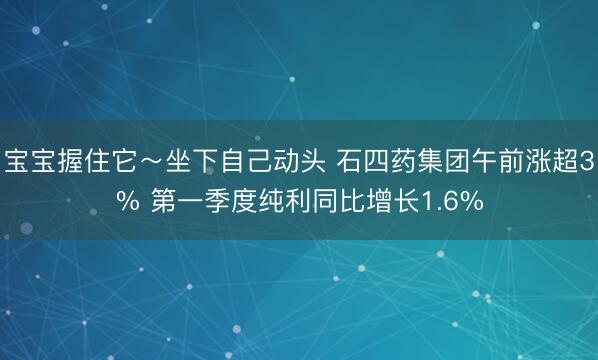 宝宝握住它～坐下自己动头 石四药集团午前涨超3% 第一季度纯利同比增长1.6%