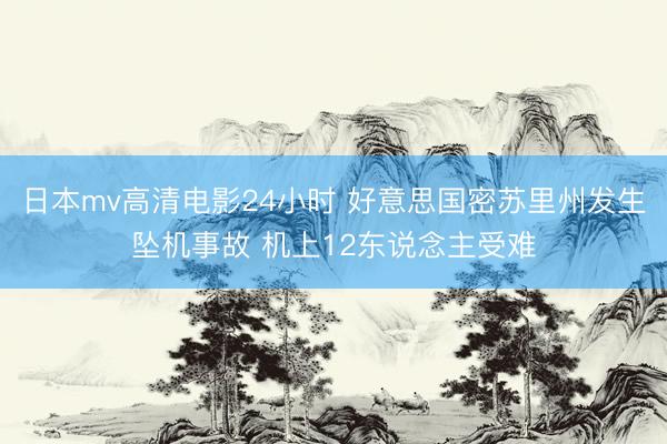 日本mv高清电影24小时 好意思国密苏里州发生坠机事故 机上12东说念主受难
